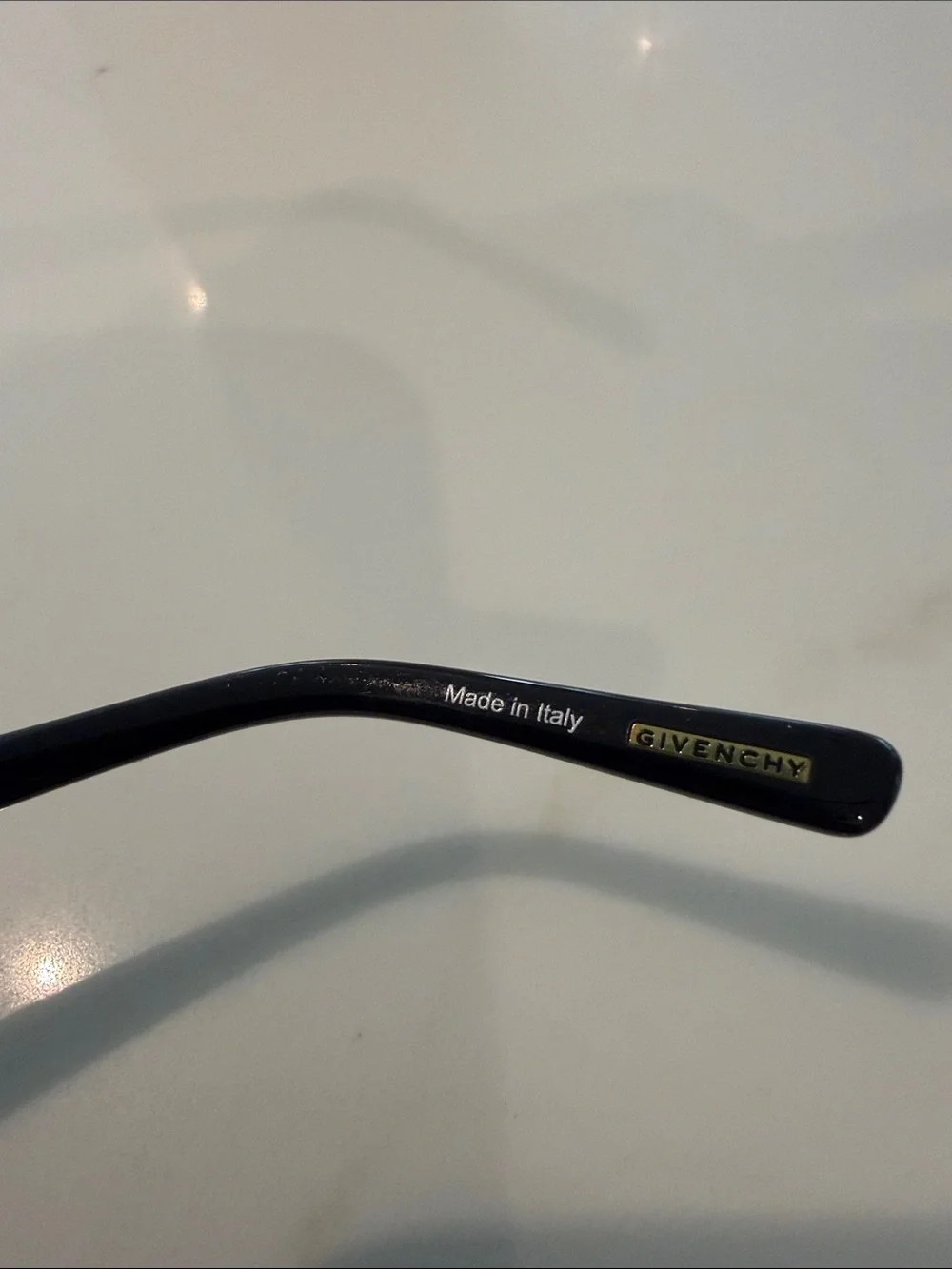 Givenchy Black Rectangular Women's Eyeglass Frames-Made in Italy